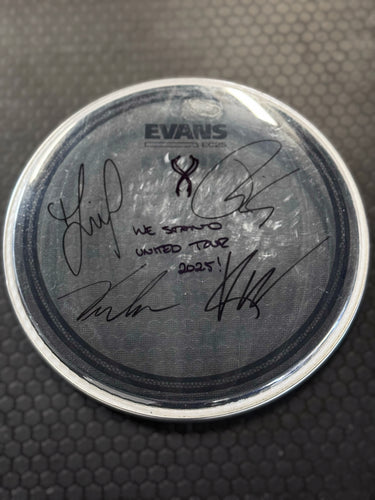 Signed drumhead